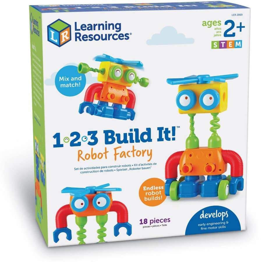 Oferte la Hai sa construim - 1, 2, 3  Robotel colorat