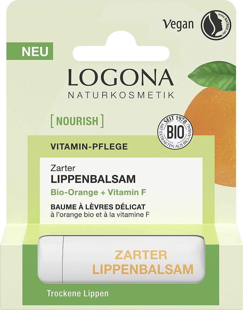 Oferte la Balsam bio de buze cu portocale, 4,6g Logona