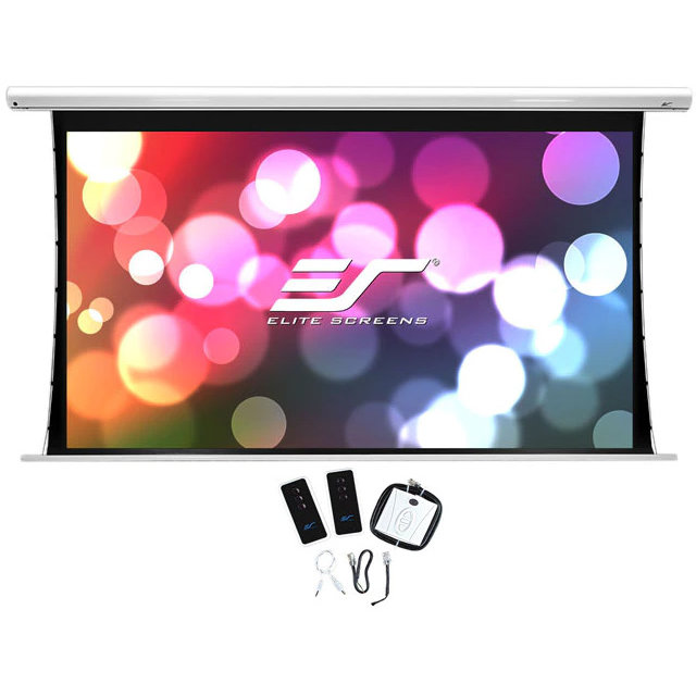 Oferte la Ecran proiectie electric profesional perete/tavan 299 x 168cm, Tensionat, EliteScreens Saker SKT135XHW-E6, 16:9