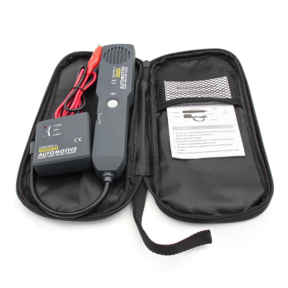 Oferte la Tester Auto de Cabluri Techstar EM415Pro – Localizator Fire Scurtcircuit/Oprire, Ton, Verificare Continuitate