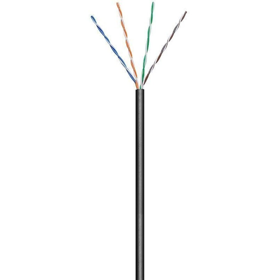 Oferte la Cablu U/UTP Hank Cat.5E CCA 100m 4 cupluri rigid exterior negru