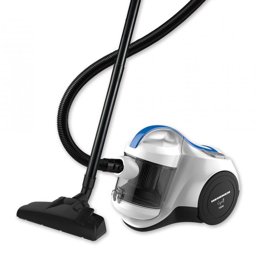 Oferte la Aspirator fara sac Heinner HVC-MC700WB, 700 W, 2 L, Hepa 10, Albastru/Alb