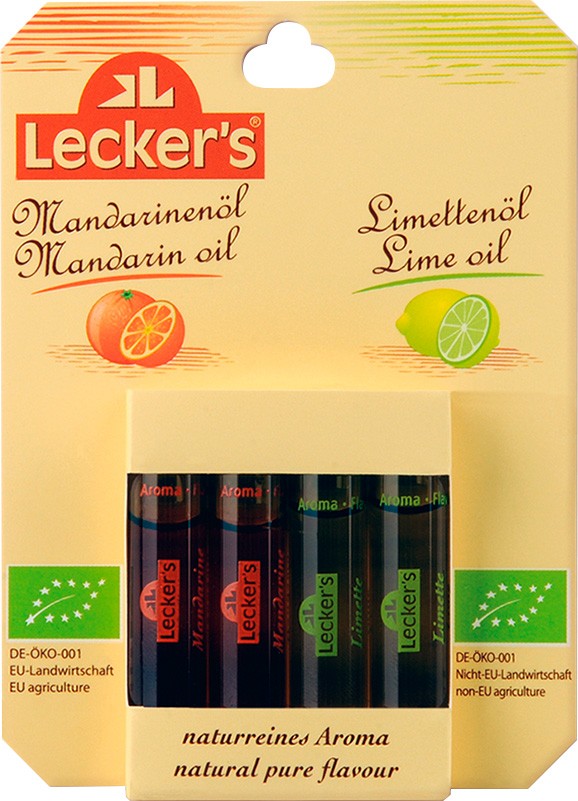 Oferte la 2 x Ulei de mandarine bio si 2 x ulei de limeta bio, x 2ml Lecker's