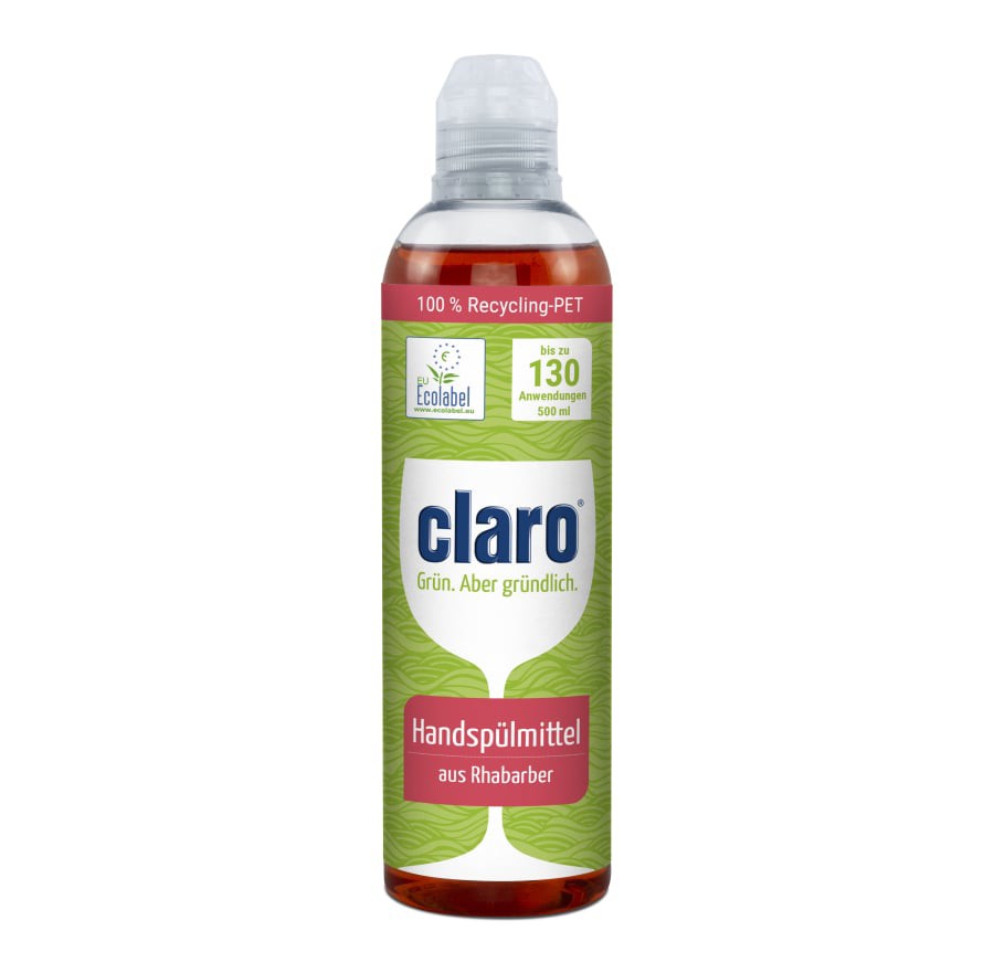 Oferte la Detergent lichid ecologic pentru spalarea manuala a vaselor, cu rubarba, 500ml Claro
