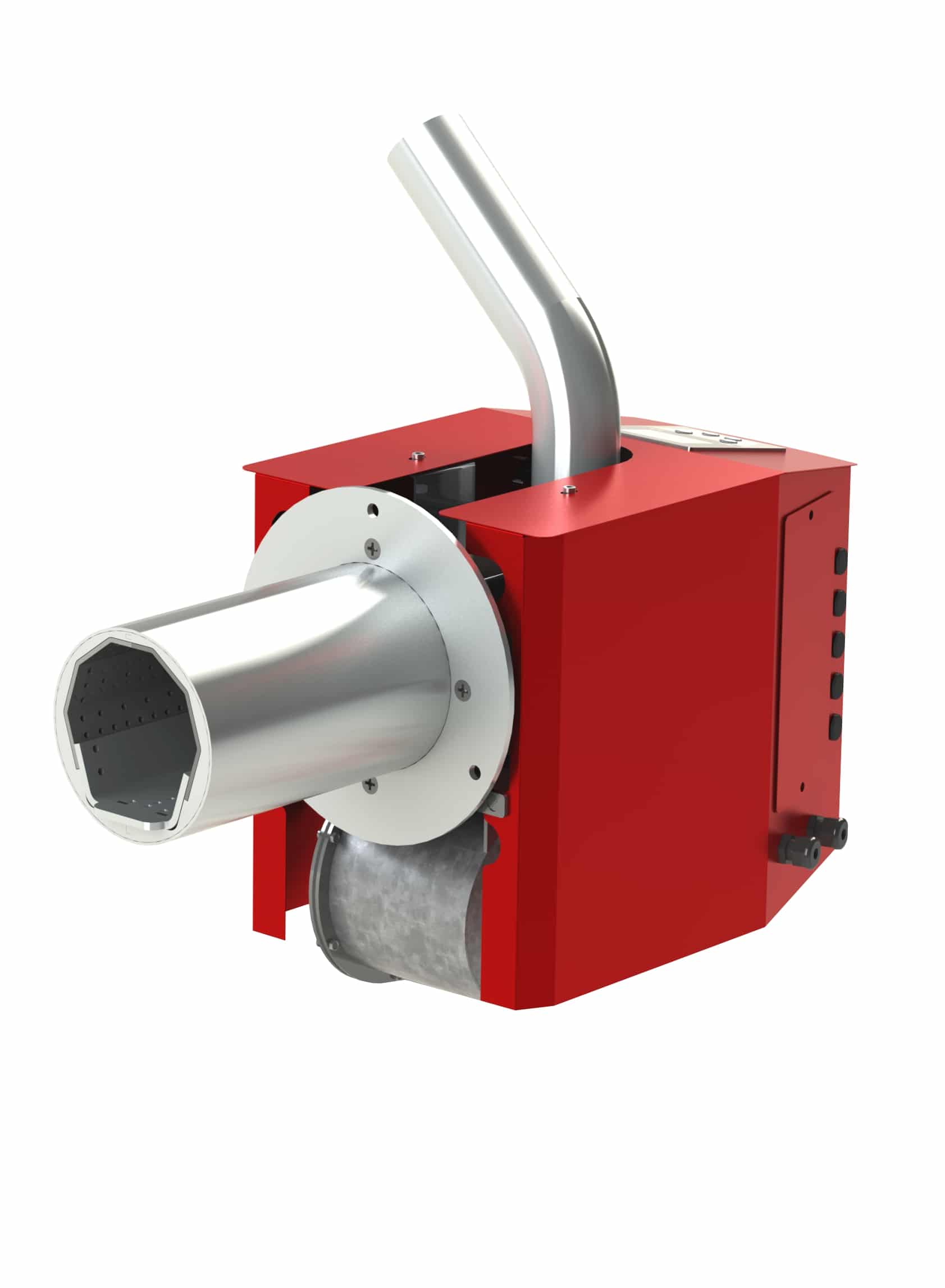Oferte la Arzator pentru peleti floarea soarelui Burnit Pell Bio 35 kw snec de alimentare 4 senzori aprindere si alimentare automata flansa pentru prindere pe cazan tiraj natural functie auto-curatare