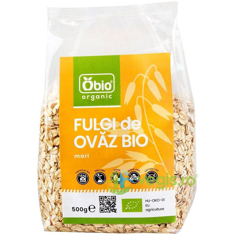 Oferte la Fulgi de Ovaz Mari fara Zahar Ecologici/Bio 500g