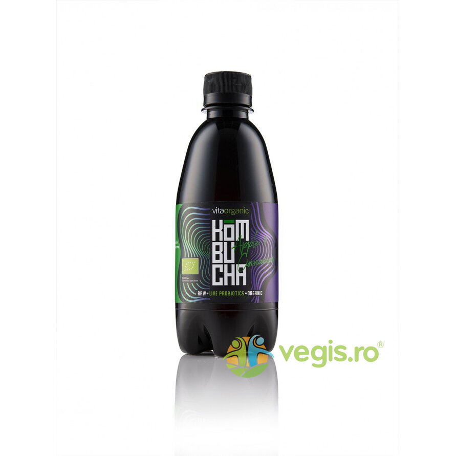 Oferte la Kombucha cu Mere si Scortisoara Raw Ecologica/Bio 330ml