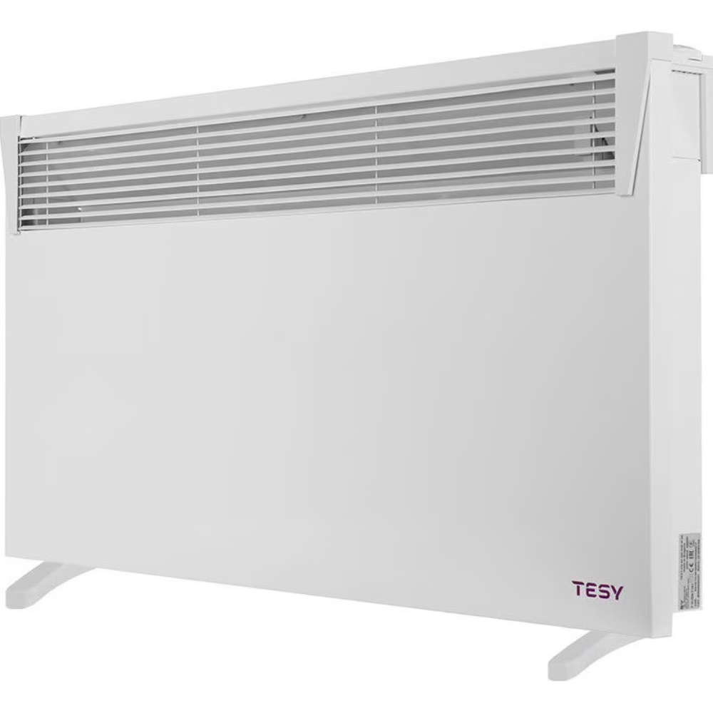 Oferte la Convector electric de podea Tesy CN 03050MISF, 500 W, control mecanic, protectie antiinghet, alb, 46 x 44 x 9 cm