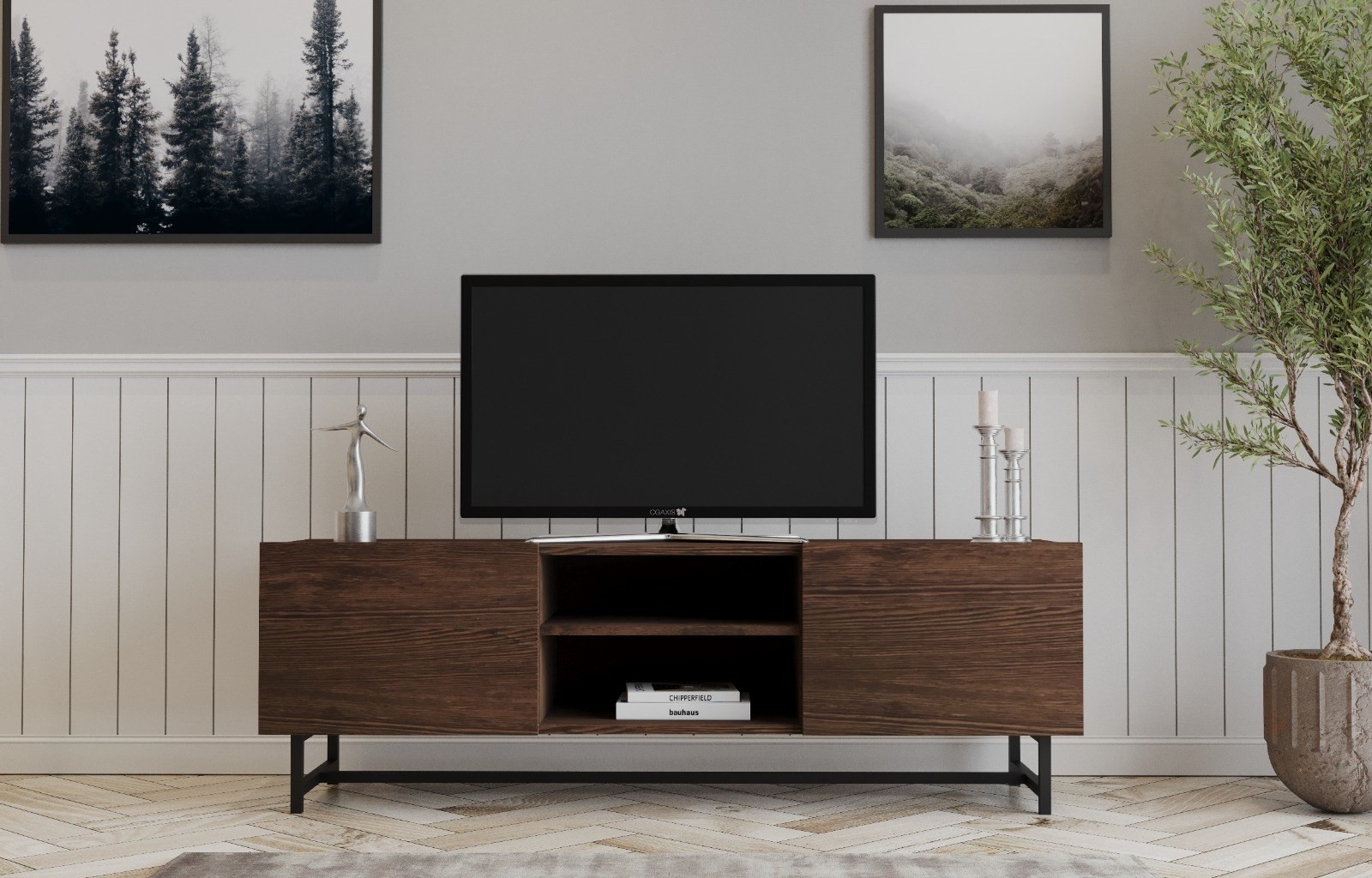 Oferte la Comoda TV Wood - Walnut 150 X 50 X 41