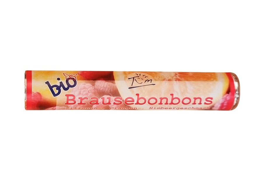 Oferte la Bomboane bio cu lamaie, portocale si zmeura, 48g Tom