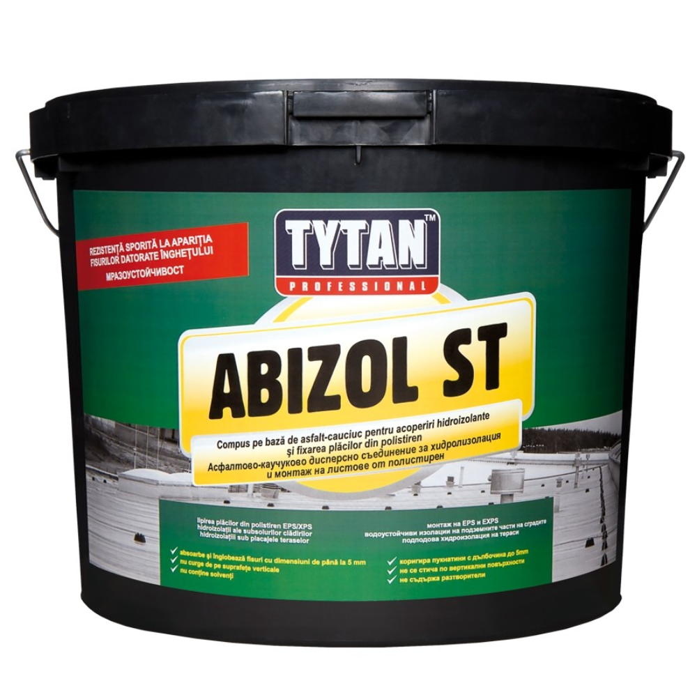 Oferte la Hidroizolatie lichida Tytan Abizol ST, rezistenta la inghet, maro, 18 kg
