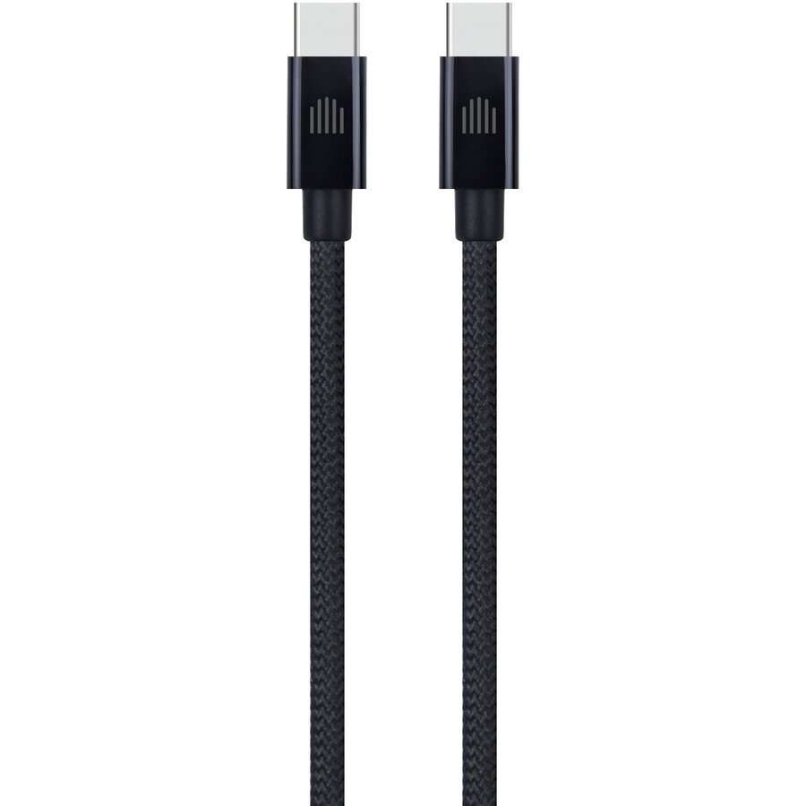 Oferte la Cablu Date USB-C to USB-C Nylon Textil 0.25m Negru