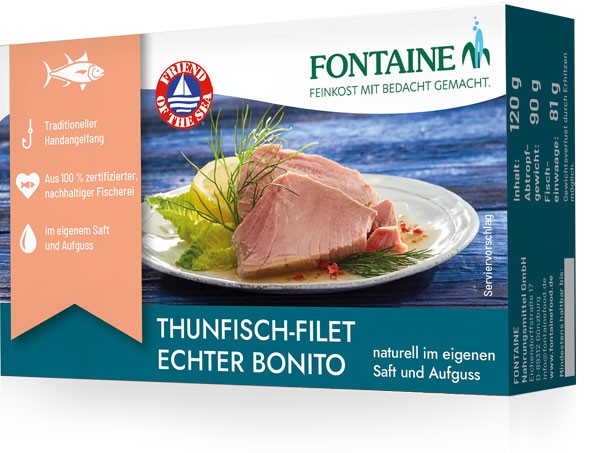 Oferte la File de ton, in suc propriu, Bonito 120g Fontaine