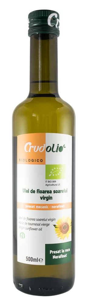 Oferte la Ulei de floarea soarelui bio 500ml Crudolio