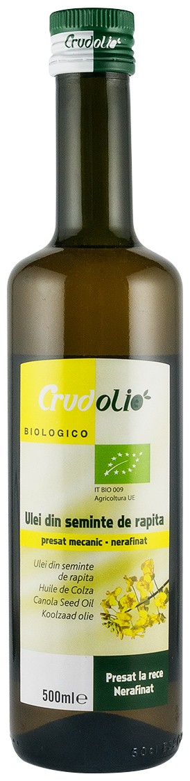 Oferte la Ulei bio din seminte de rapita 500ml Crudolio