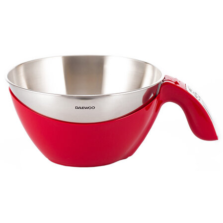 Oferte la Cantar de Bucatarie D-DKS45R Inox Maxim 5KG Functie Tara Rosu