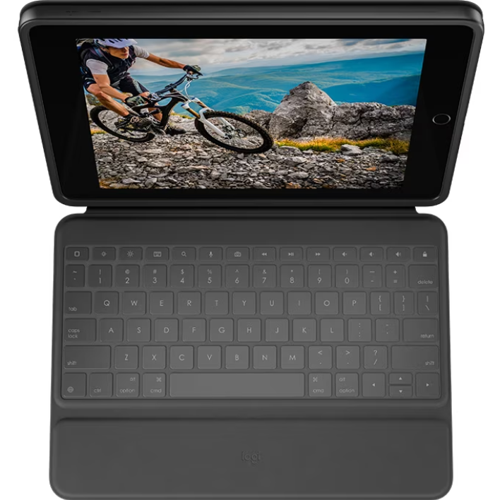 Oferte la Tastatura Rugged Folio Smart Connector iPad UK Grafit