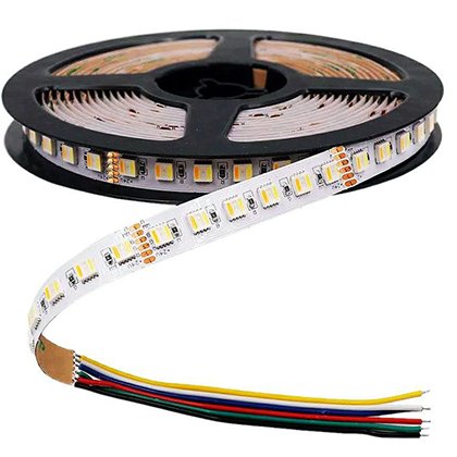 Banda LED 24V SMD 5050 24W/M 120 LED/M 3-in-1 IP20 5m RGB