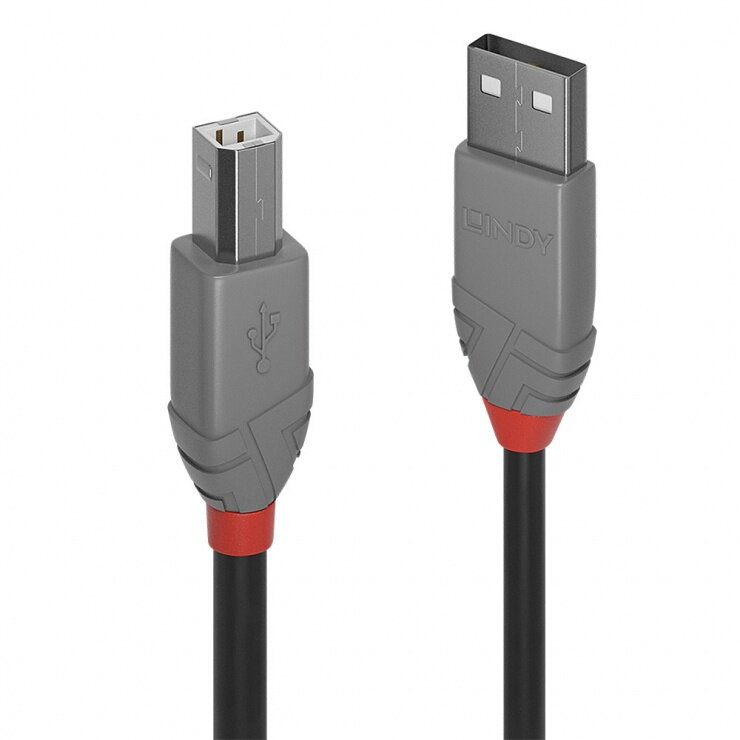 Oferte la Cablu de imprimanta USB A la tip B 7.5m Negru Anthra Line, Lindy L36676