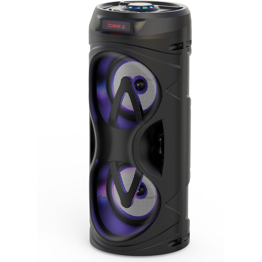 Oferte la Boxa portabila activa Akai ABTS-530BT, 5W, Bluetooth, USB, microSD card slot, Intrare microfon, Lumini difuzor
