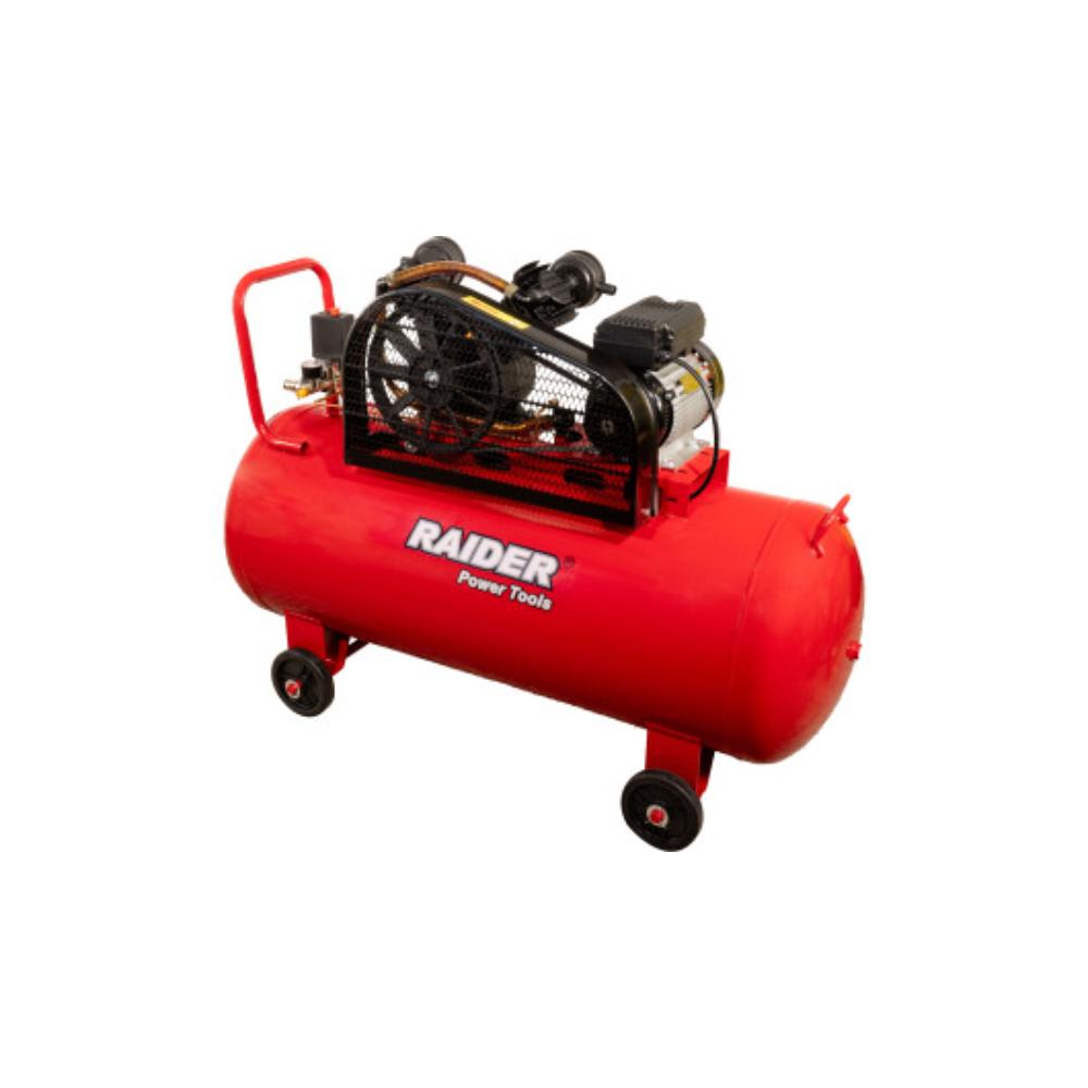 Oferte la Compresor aer pe curea Raider RD-AC19, 2.2 kW, 200 l, 250 l/min, rosu, 2 pistoane