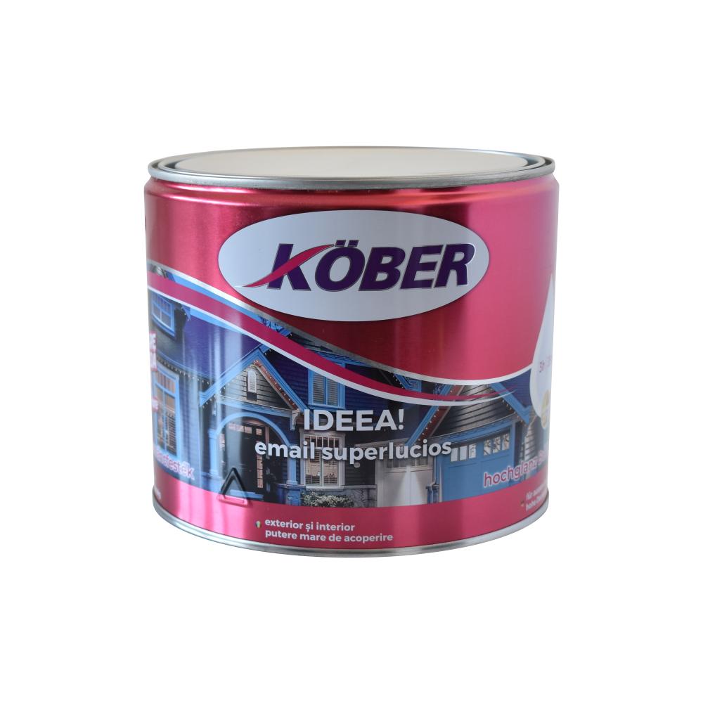 Oferte la Vopsea email Kober Ideea pentru lemn/metal/sticla, interior/exterior, albastru luminos, 2.5 l