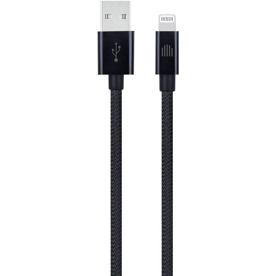 Oferte la Cablu de Date USB-A to Lightning Nylon Textile 0.25m Negru