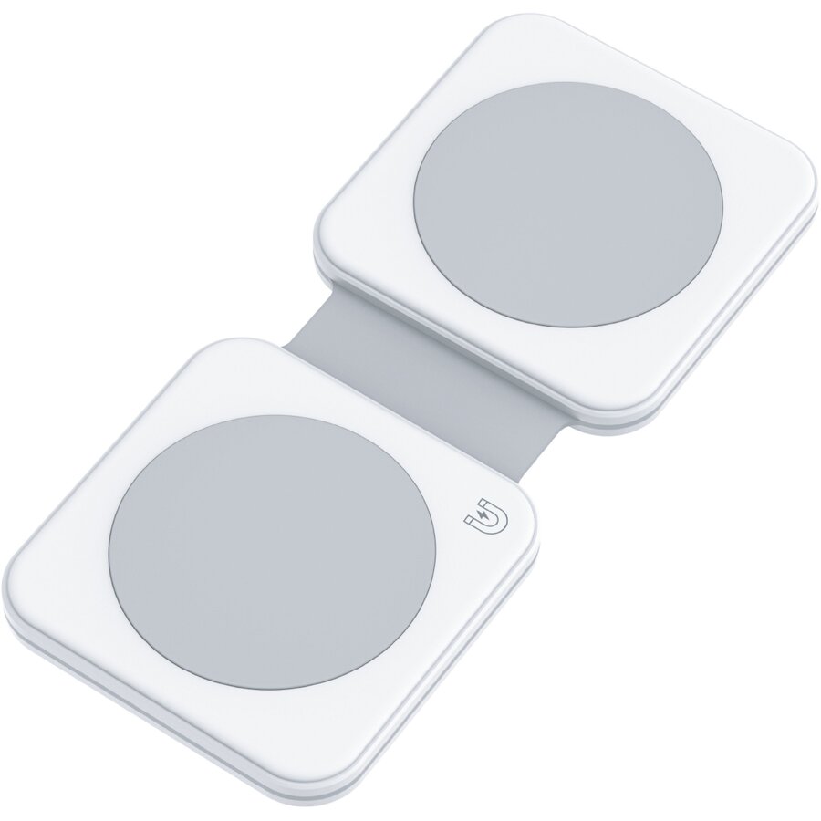 Oferte la Incarcator Wireless 2-in-1 Magnetic Pliabil Alb
