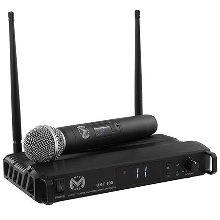 Oferte la Statie 1 microfon UHF de mana wireless 660.69MHZ Mac Mah UHF 100M