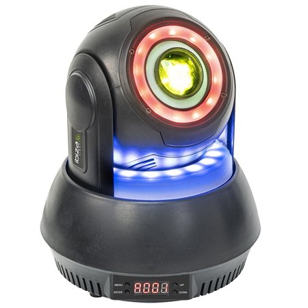 Oferte la Moving head gobo 30W RGB + inele iluminate Ibiza Light STAR-SPOT-BL
