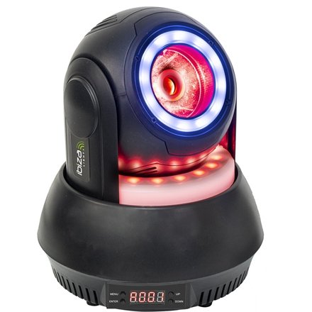 Oferte la Moving head RGBW 4 in 1 40W + inele iluminate Ibiza Light STAR-BEAM-BL