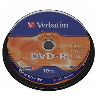 Oferte la Mediu optic DVD-R  4.7GB 16x spindle argintiu mat 10 bucati