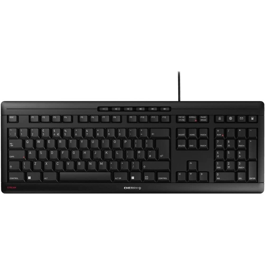 Oferte la Tastatura Cu Fir Layout English UK 105 Taste Negru