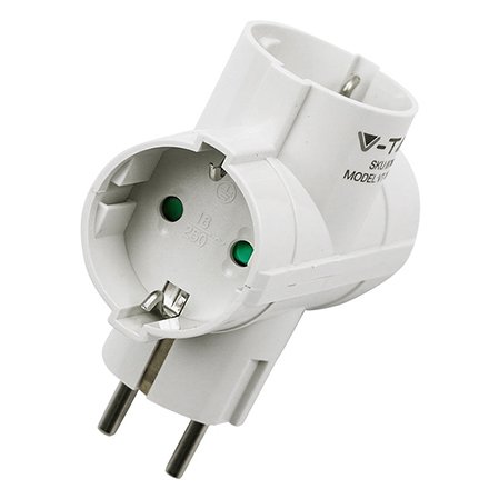 Oferte la Adaptor 3 prize 3X16A max 3680W V-TAC SKU-8786