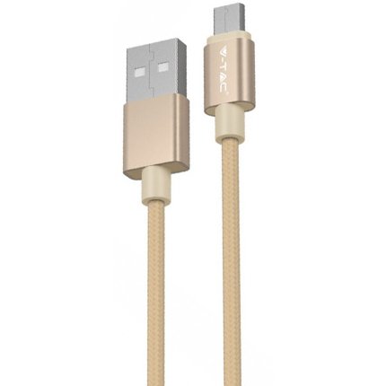 Oferte la Cablu micro USB 1M platinum editon - auriu V-TAC SKU-8490