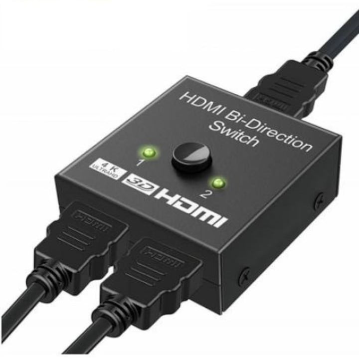 Oferte la SWITCH video Q-LINK, HDMI bidirectional - 2x HDMI 4K / 30Hz, NEGRU "20CL48"