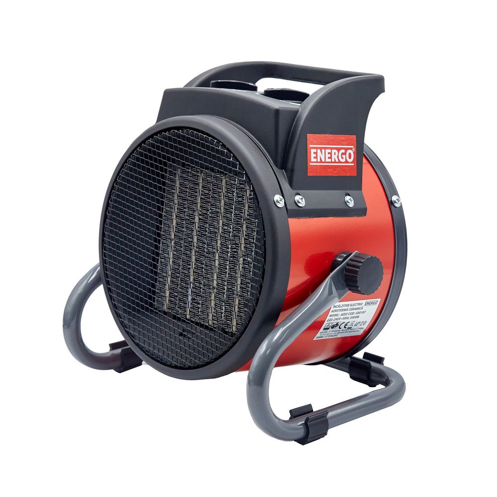 Oferte la Aeroterma ceramica electrica Energo AE02, 197m³/h, 2+1 trepte, 2000 W
