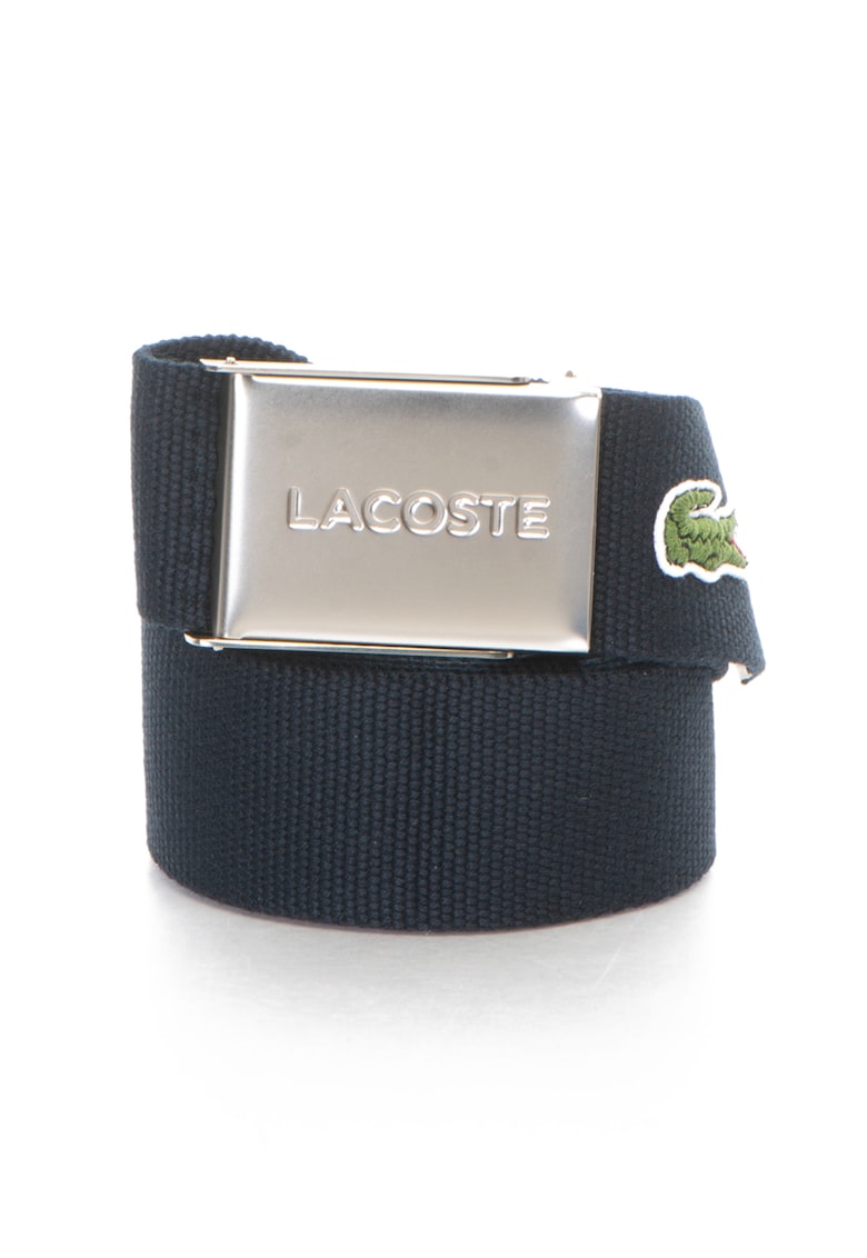 Oferte la Curea cu aspect tesut si logo - Bleumarin