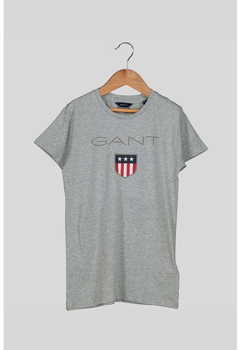 Oferte la Tricou din bumbac cu imprimeu logo Shield - Gri deschis