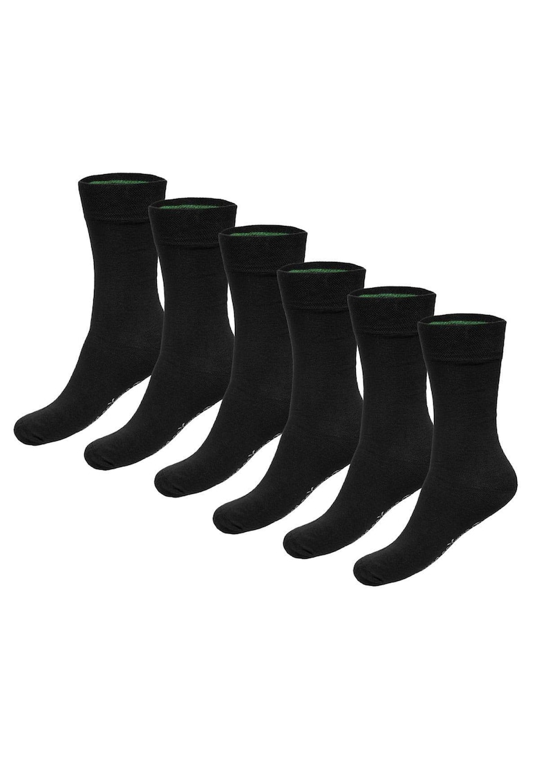 Oferte la Bamboo - Set de sosete unisex lungi Beau - 6 perechi - Negru