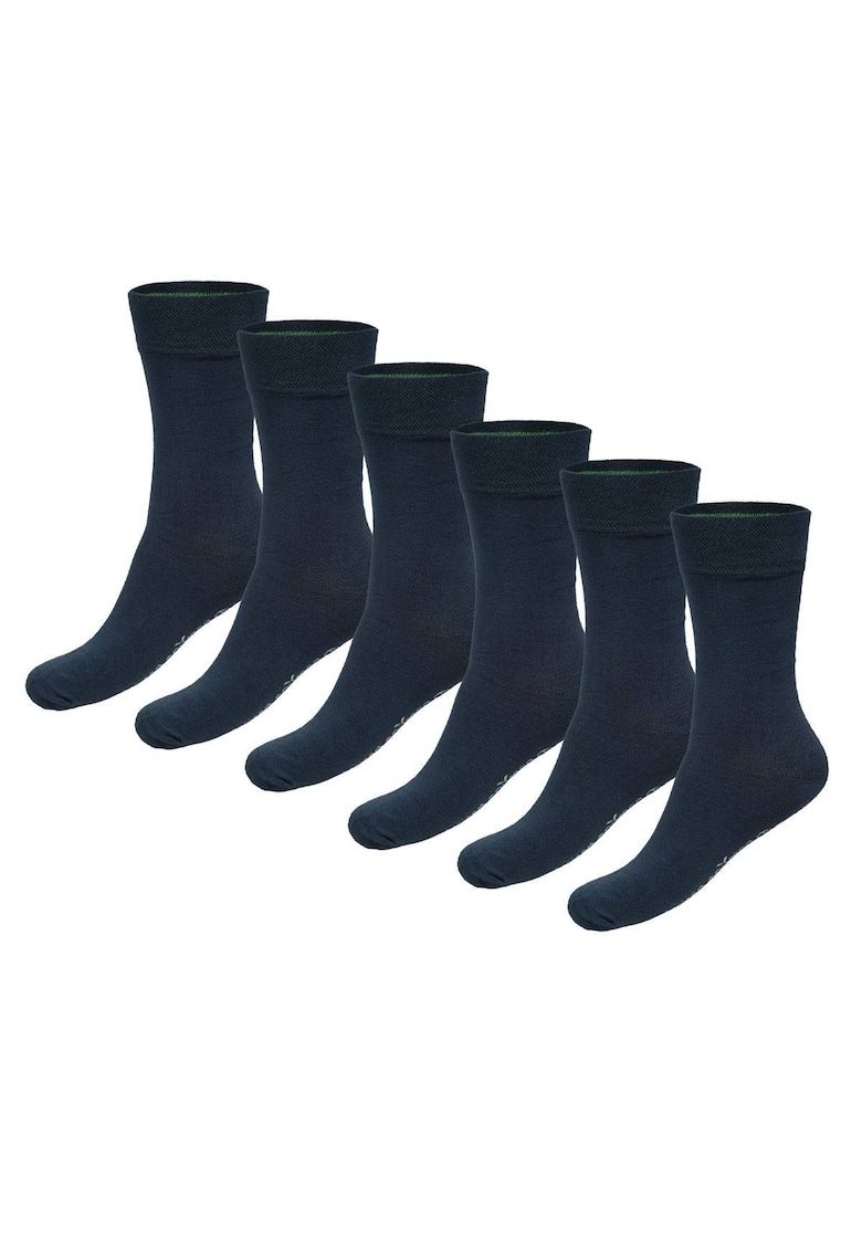 Oferte la Bamboo - Set de sosete unisex lungi Beau - 6 perechi - Albastru
