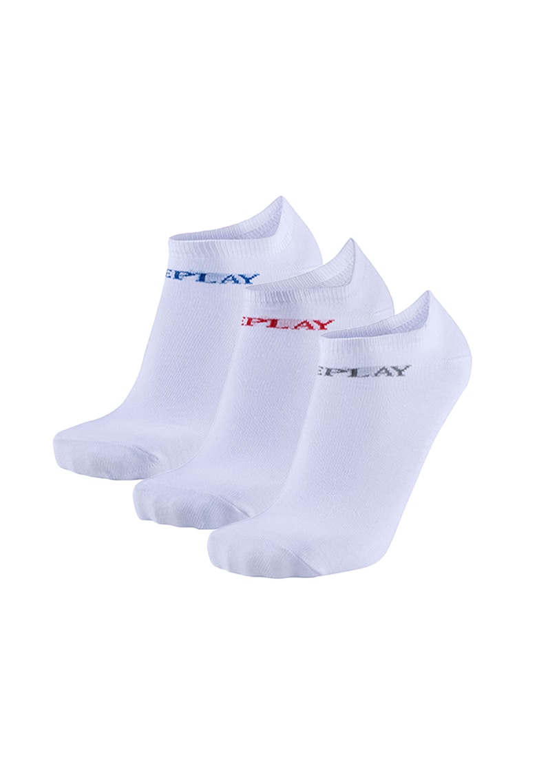 Oferte la Set de sosete unisex pana la glezna - 3 perechi - Alb