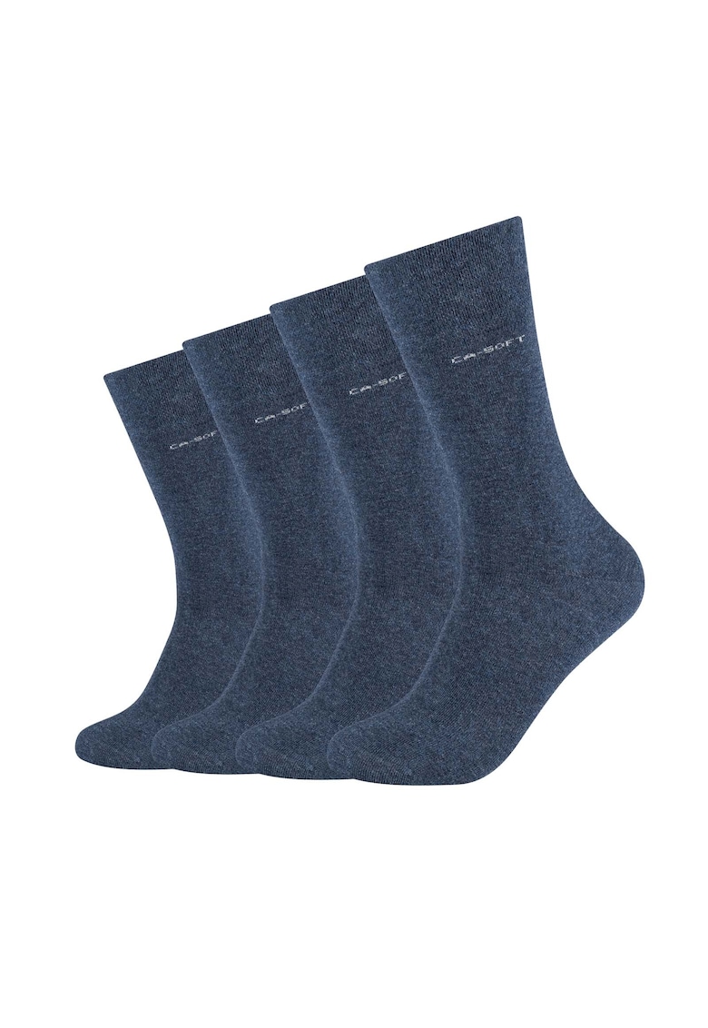 Oferte la Set de sosete lungi unisex - 4 perechi - Albastru