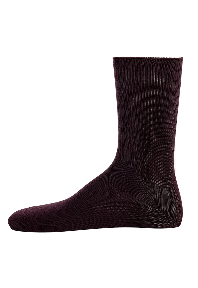 Oferte la Sosete lungi din amestec de bumbac cu model uni - Maro inchis