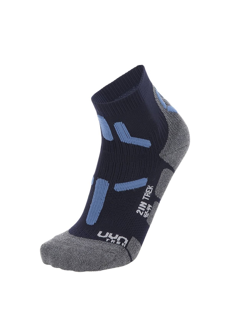 Oferte la Sosete pana la glezna cu model - pentru trekking 12061 - Gri/Albastru
