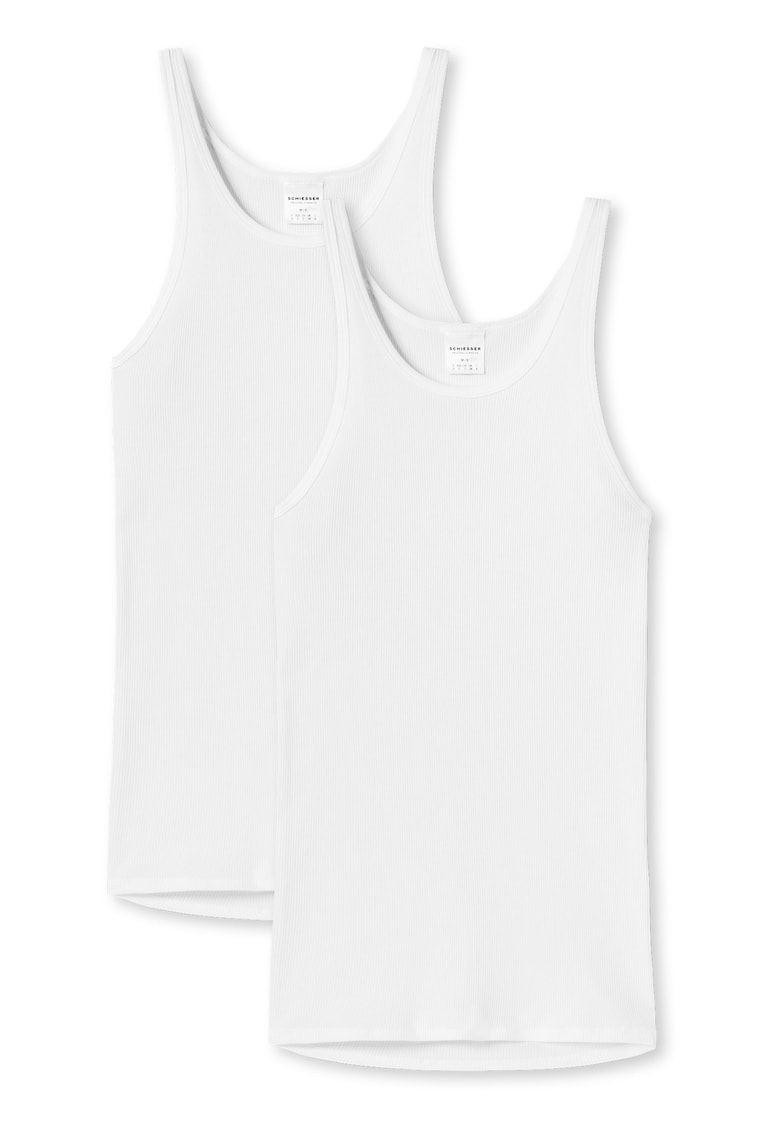 Oferte la Set de topuri uni cu striatii - 2 piese - Alb