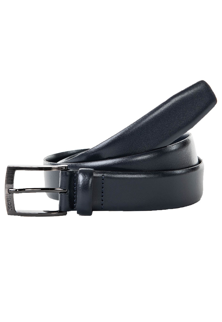 Oferte la Curea de piele cu catarama metalica - Albastru