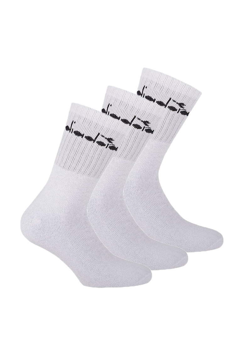 Oferte la Set de sosete lungi unisex - 3 perechi - Alb