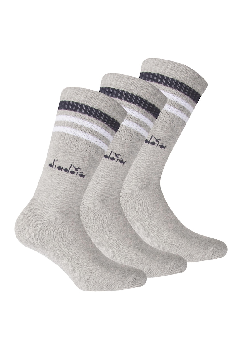 Oferte la Set de sosete lungi unisex - 3 perechi - Gri