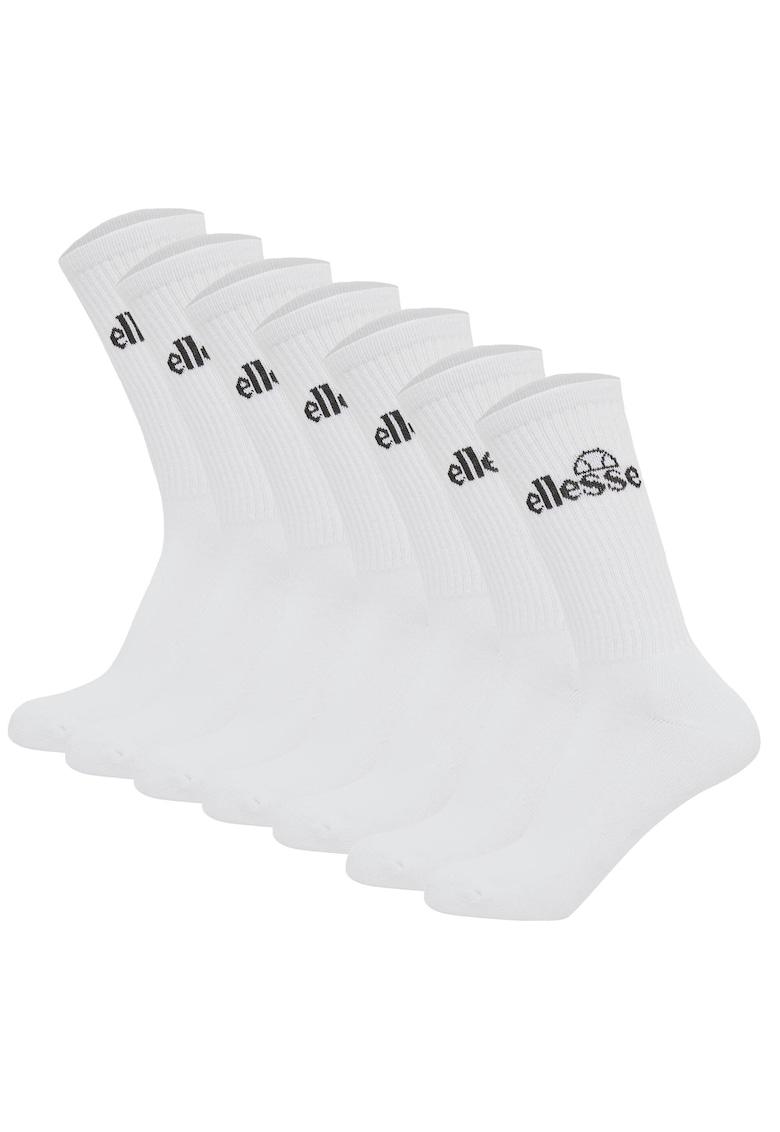 Oferte la Set de sosete lungi unisex - 7 perechi - Alb